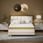 Matelas hybride de 25 cm en mousse à mémoire de forme et ressorts ensachés