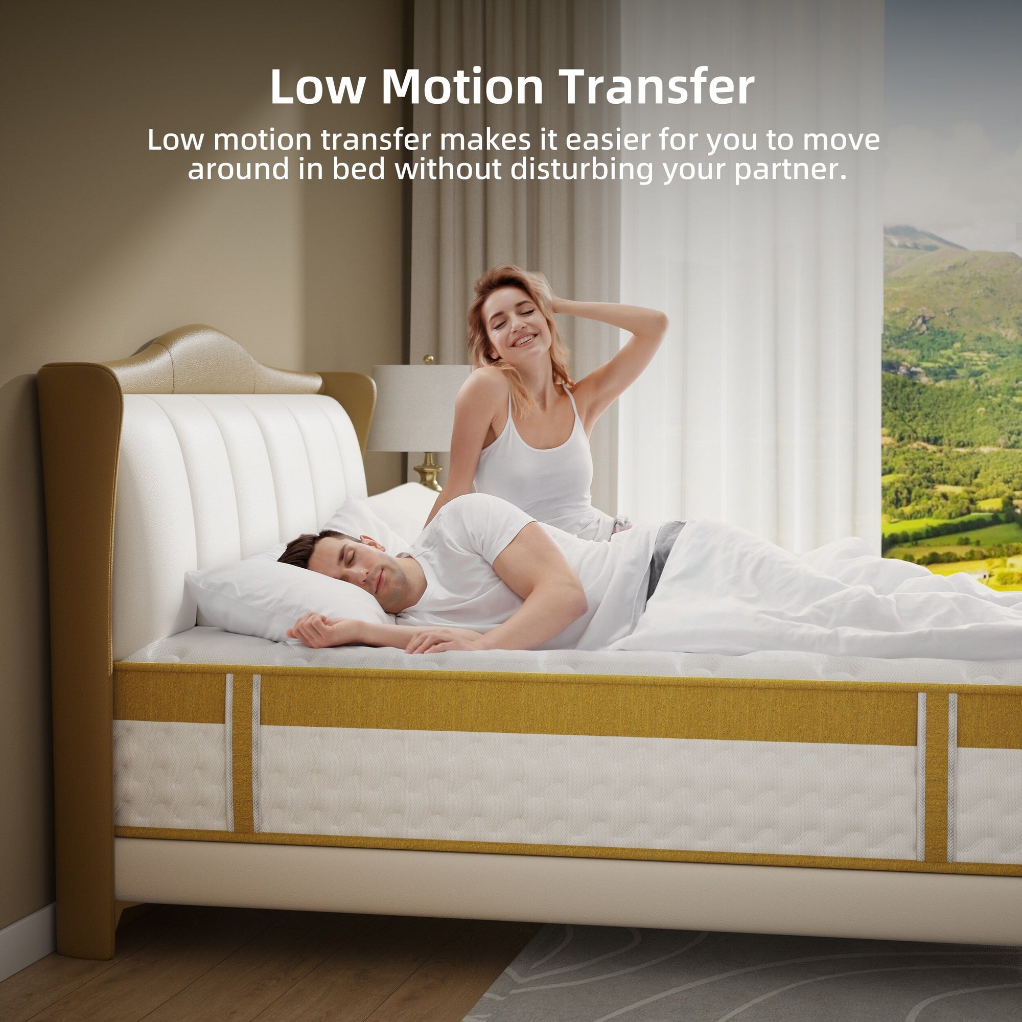 Matelas hybride de 25 cm en mousse à mémoire de forme et ressorts ensachés