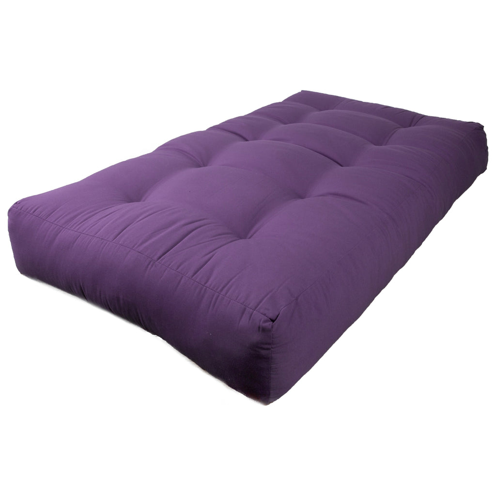 Matelas futon en sergé de 25 cm d'épaisseur (simple, double ou queen)