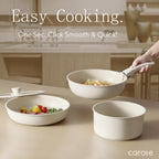 Ensemble de 11 pièces de casseroles et poêles, batterie de cuisine antiadhésive avec poignée amovible, compatible induction