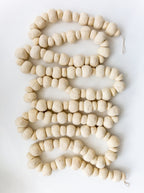 Guirlande de boules de neige en feutre de 12 pieds