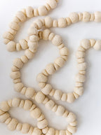 Guirlande de boules de neige en feutre de 12 pieds