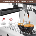 Machine à café expresso automatique 20 bars avec mousseur à lait pour barista à domicile