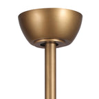 Lustre ventilateur de plafond moderne à cage en cristal de 22 pouces avec télécommande