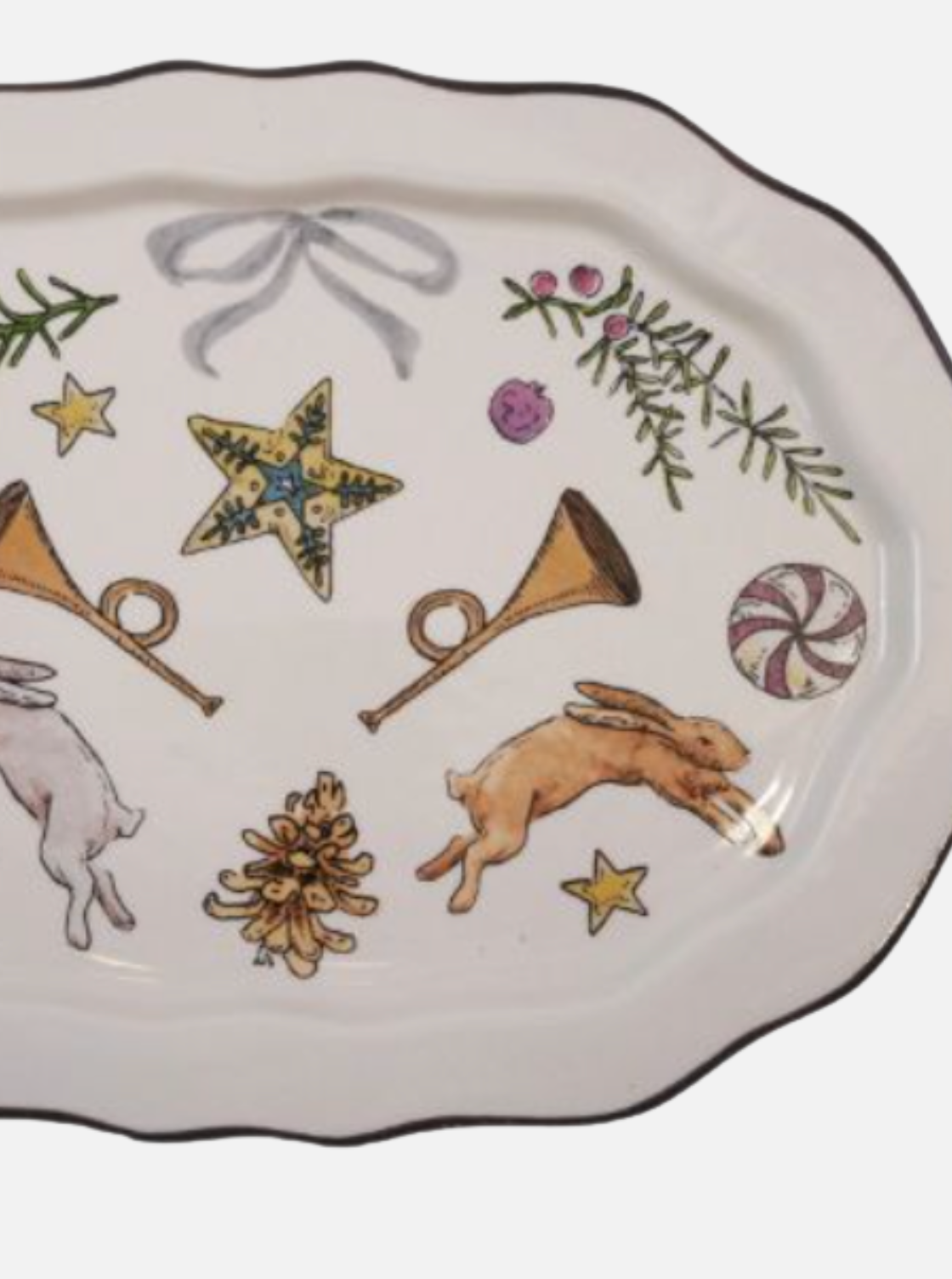 Plateau de lapin festonné