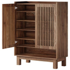 Meuble à chaussures avec porte pour 24 paires, idéal pour l'entrée ou le salon.