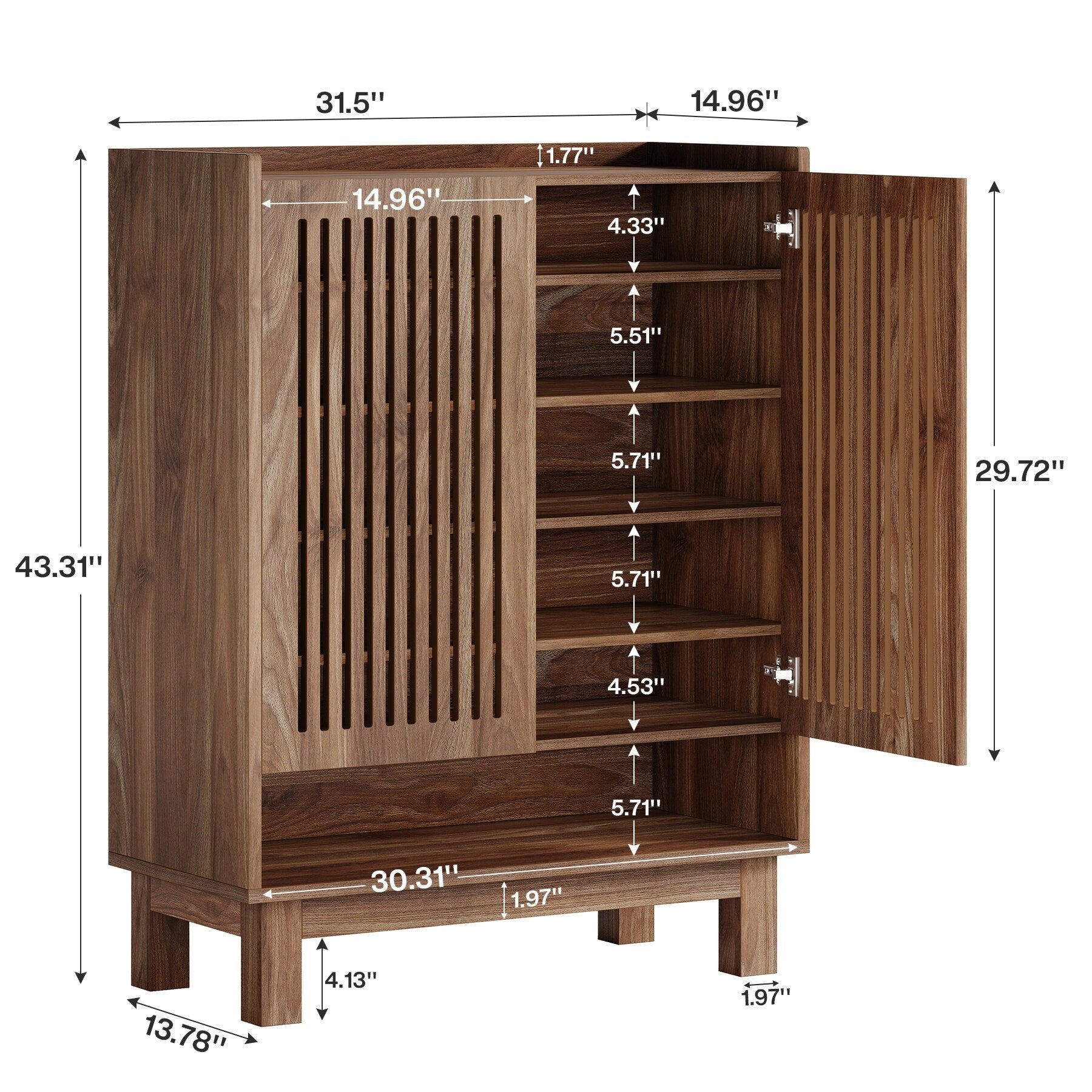 Meuble à chaussures avec porte pour 24 paires, idéal pour l'entrée ou le salon.