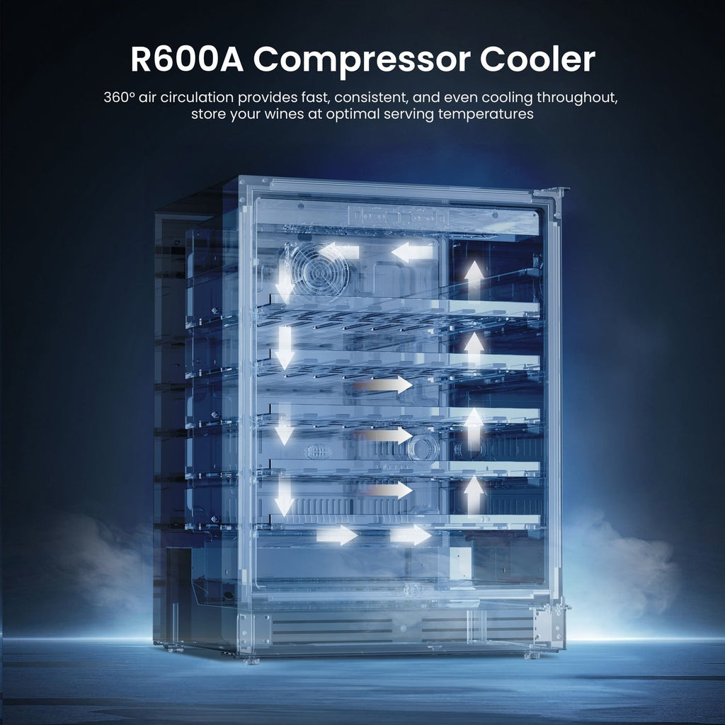 Réfrigérateur à boissons de 61 cm (24 pouces) - Capacité de 140 canettes - Idéal pour sodas et vins