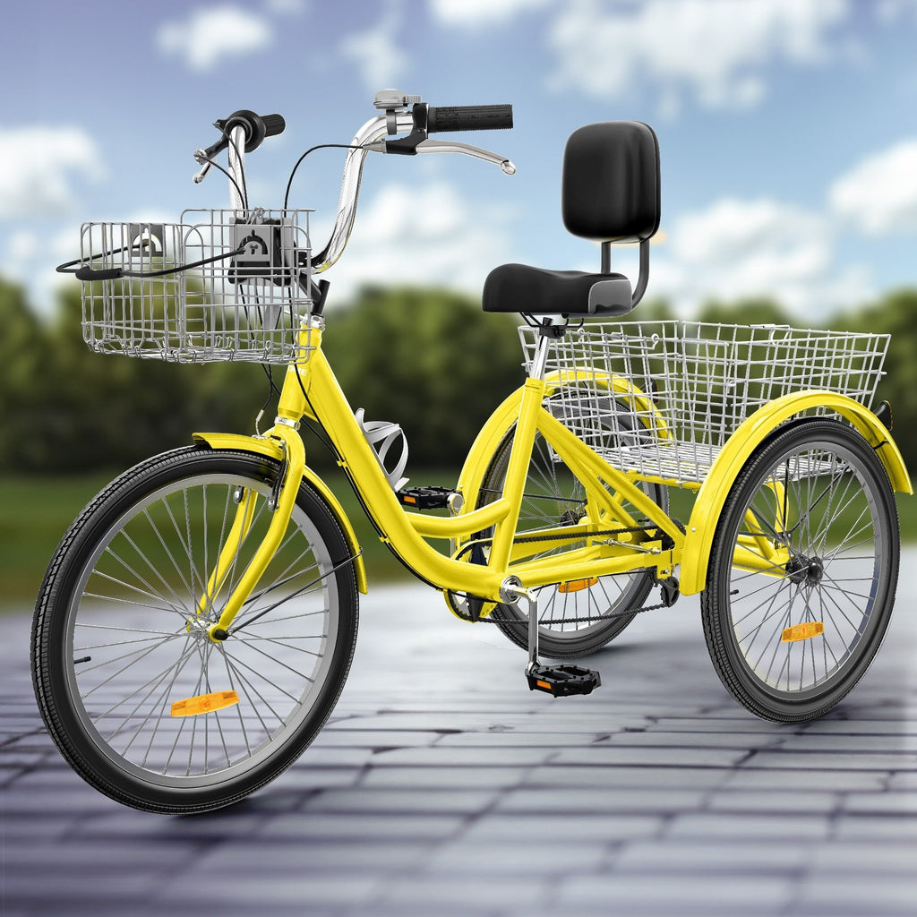 26 Tricycles pour adultes à 3 roues, 7 vitesses