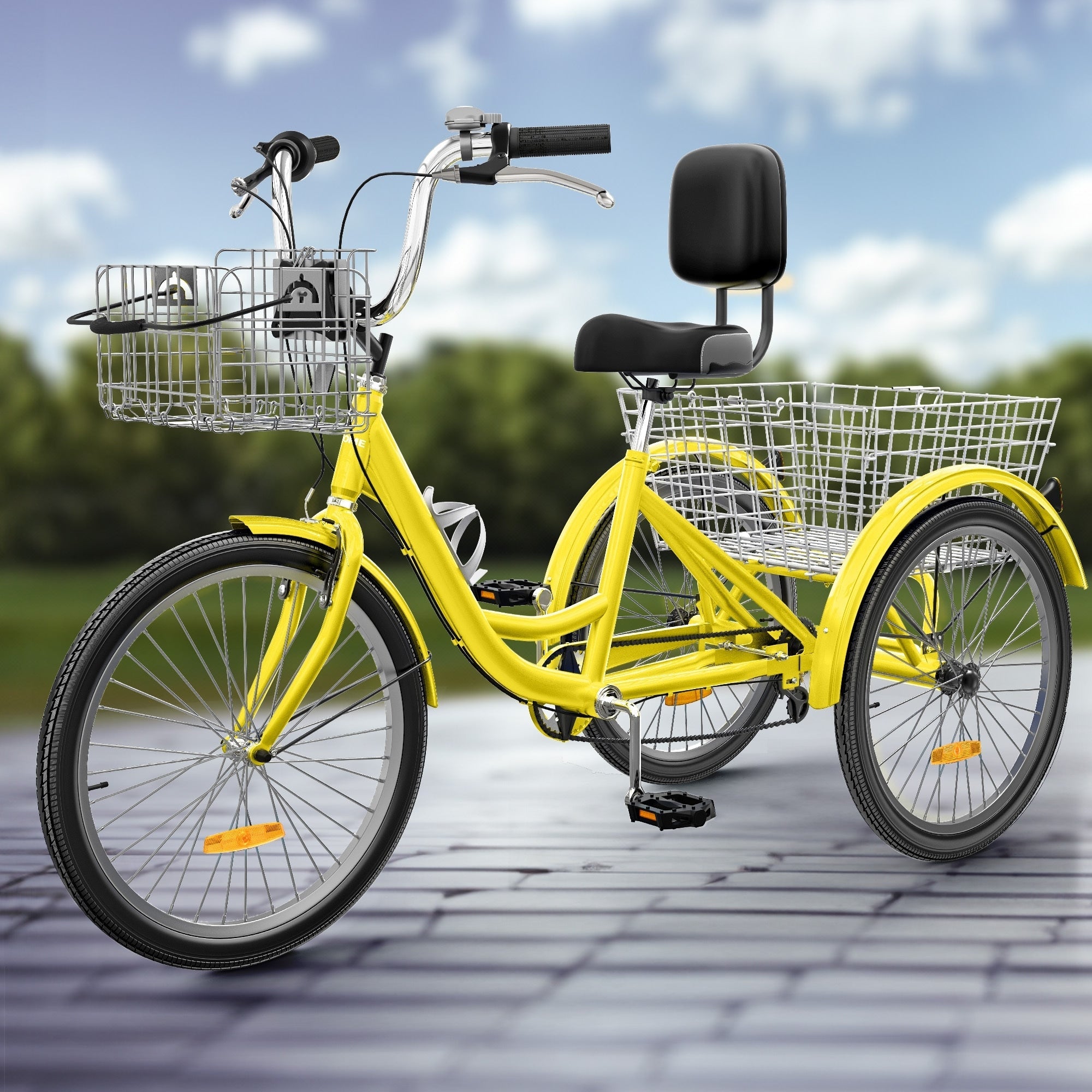 26 Tricycles pour adultes à 3 roues, 7 vitesses