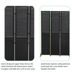 Cloisons de séparation de pièces en bois naturel, 1,83 m, 3 panneaux, occultant pliable, pour séparer les espaces.