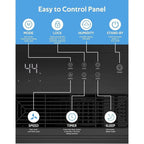 Déshumidificateurs de 3500 pi² pour sous-sols, maisons, grandes pièces et chambres, déshumidificateur de garage silencieux