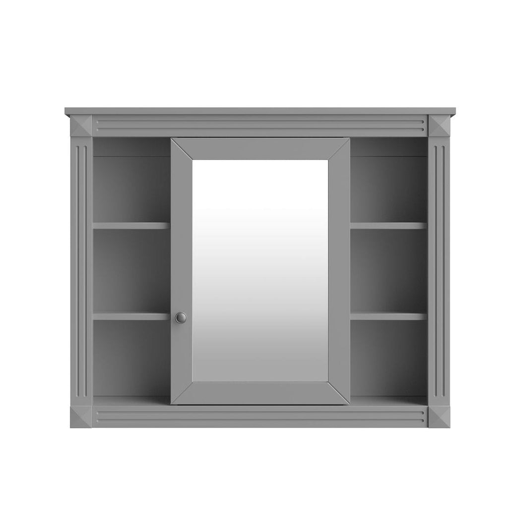 Meuble-lavabo moderne de 91 cm (36 po) avec vasque et armoire à miroir, 2 portes et 2 tiroirs