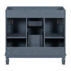 Meuble-lavabo moderne de 91 cm (36 po) avec vasque et armoire à miroir, 2 portes et 2 tiroirs