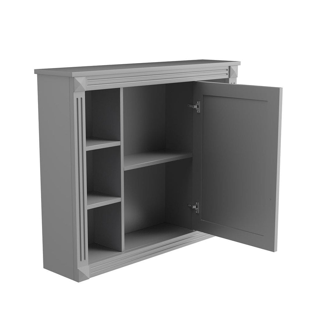 Meuble-lavabo moderne de 91 cm (36 po) avec vasque et armoire à miroir, 2 portes et 2 tiroirs