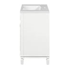Meuble-lavabo moderne de 91 cm (36 po) avec vasque et armoire à miroir, 2 portes et 2 tiroirs