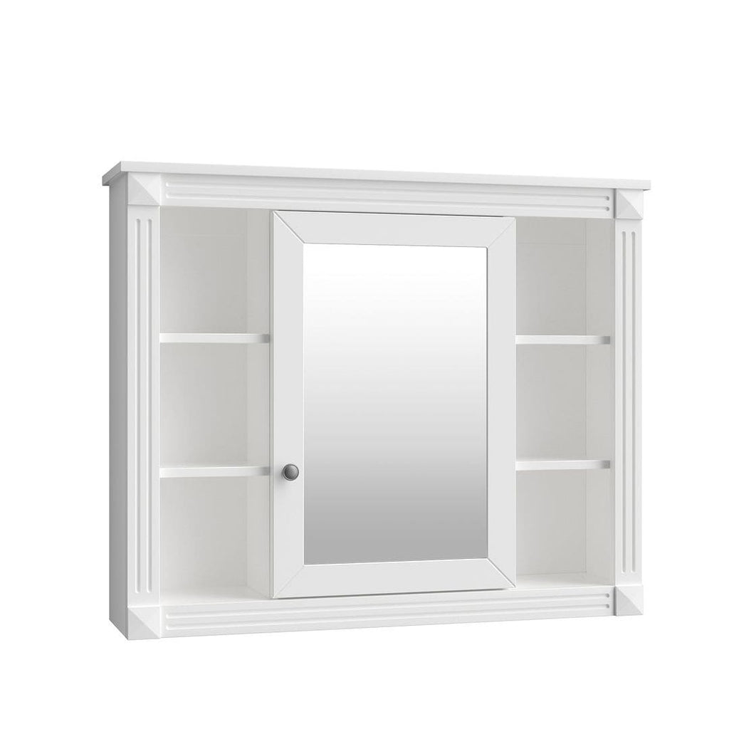 Meuble-lavabo moderne de 91 cm (36 po) avec vasque et armoire à miroir, 2 portes et 2 tiroirs