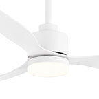 Ventilateur de plafond LED 52 pouces avec télécommande et éclairage (3 pales)