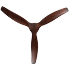 Ventilateur de plafond moderne de 132 cm (52 ​​pouces) en bois massif et ABS avec télécommande (sans éclairage), 6 vitesses de ventilation et flux d'air réversible.