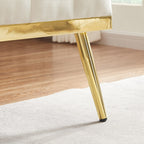 Canapé 2 places en velours 55,5 avec 2 coussins, design contemporain et montage facile