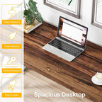 Bureau d'ordinateur robuste de 55 pouces, bureau de bureau