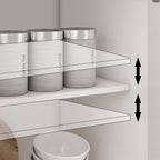 Buffet blanc laqué de style moderne et contemporain du milieu du siècle, 150 cm