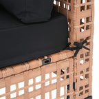 Ensemble de sièges d'extérieur modulables 6 personnes avec coussins