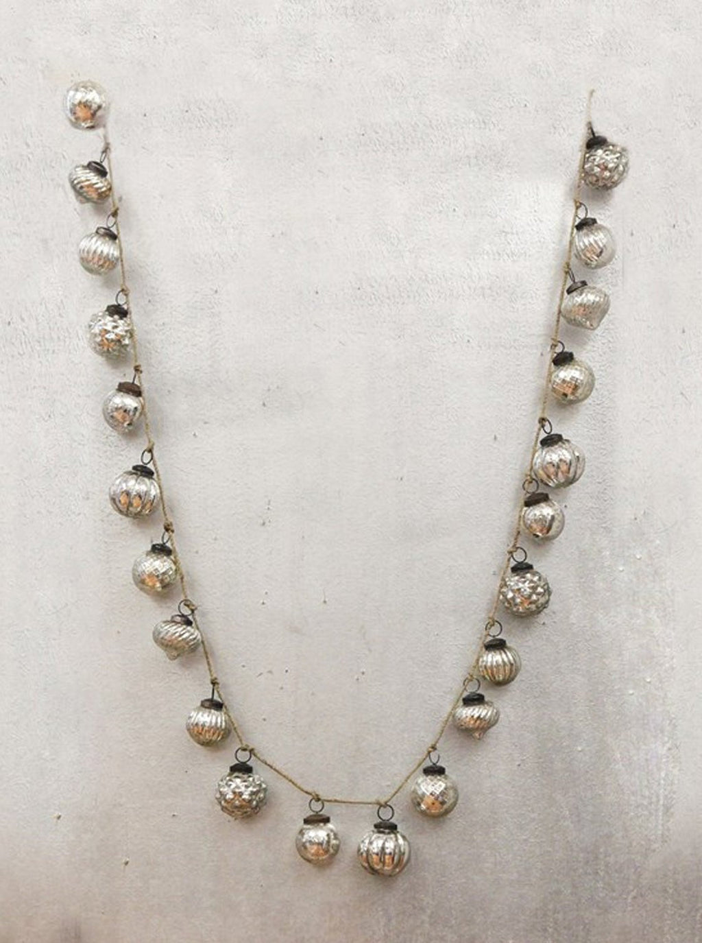 Guirlande décorative en verre mercurisé de 1,8 m