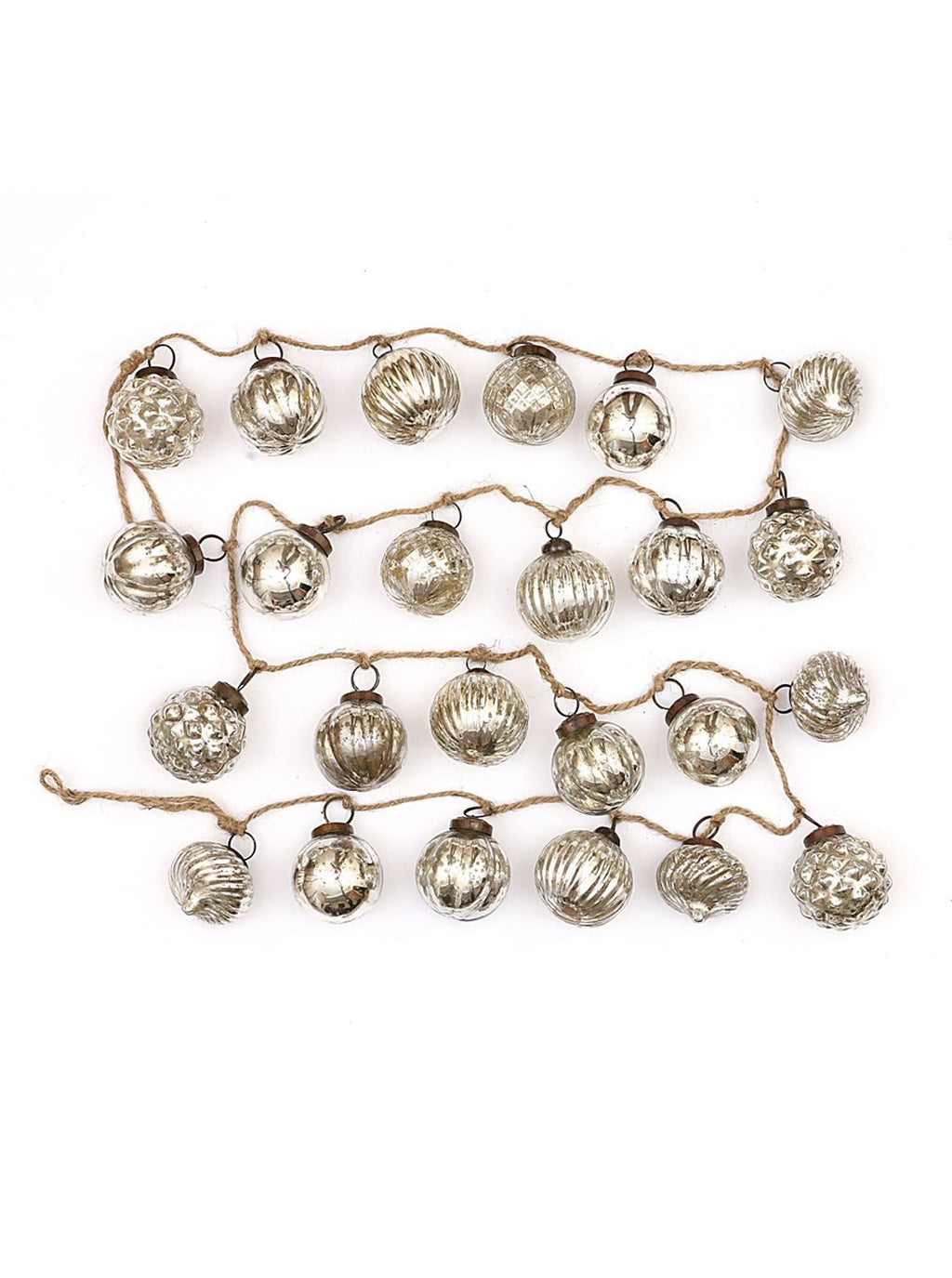 Guirlande décorative en verre mercurisé de 1,8 m