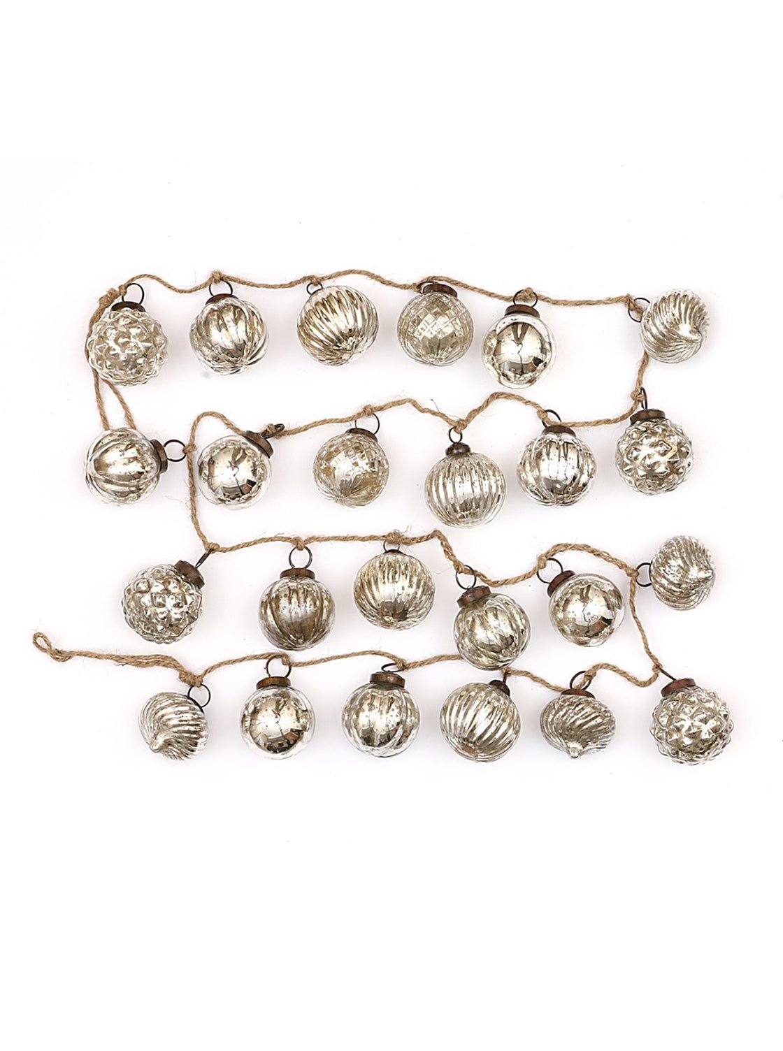 Guirlande décorative en verre mercurisé de 1,8 m