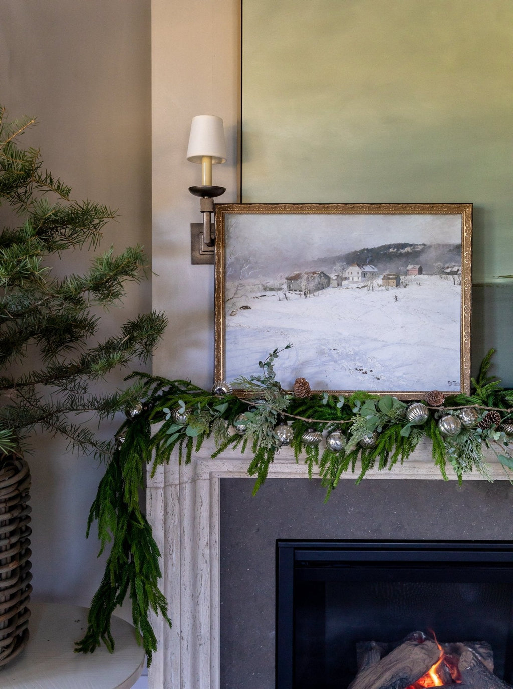 Guirlande décorative en verre mercurisé de 1,8 m