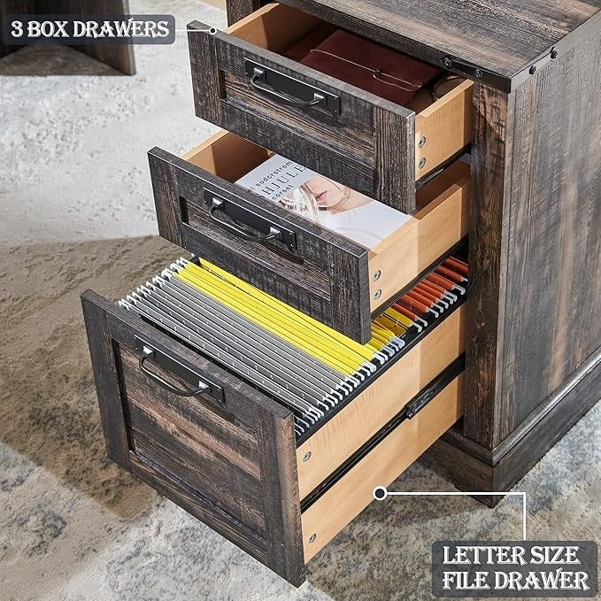 Bureau d'angle en bois style ferme, 60 pouces, pour ordinateur