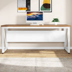 Bureau d'ordinateur en L de 63 pouces avec caisson latéral de 47 pouces, ensemble de bureau de direction pour bureau à domicile