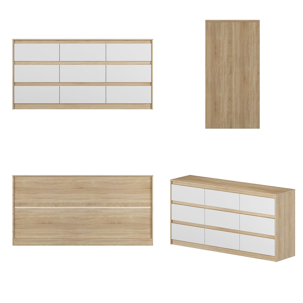 Commode d'appoint 63W à 9 tiroirs pour salon ou chambre