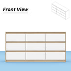 Commode d'appoint 63W à 9 tiroirs pour salon ou chambre