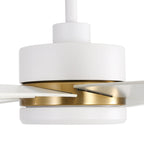 Ventilateur de plafond noir à 8 pales de 65 pouces avec éclairage LED et télécommande