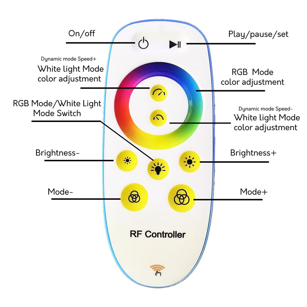Lampadaire arqué à LED 69 pouces à intensité variable - RGBW - Non disponible