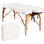 Table de massage portable de 213 cm (84 po) de long, réglable, pour le visage, les soins spa et les tatouages, avec sac de transport.