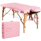 Table de massage portable de 213 cm (84 po) de long, réglable, pour le visage, les soins spa et les tatouages, avec sac de transport.