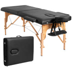 Table de massage portable de 213 cm (84 po) de long, réglable, pour le visage, les soins spa et les tatouages, avec sac de transport.