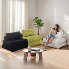 Canapé-lit pliant en velours côtelé, 8 places