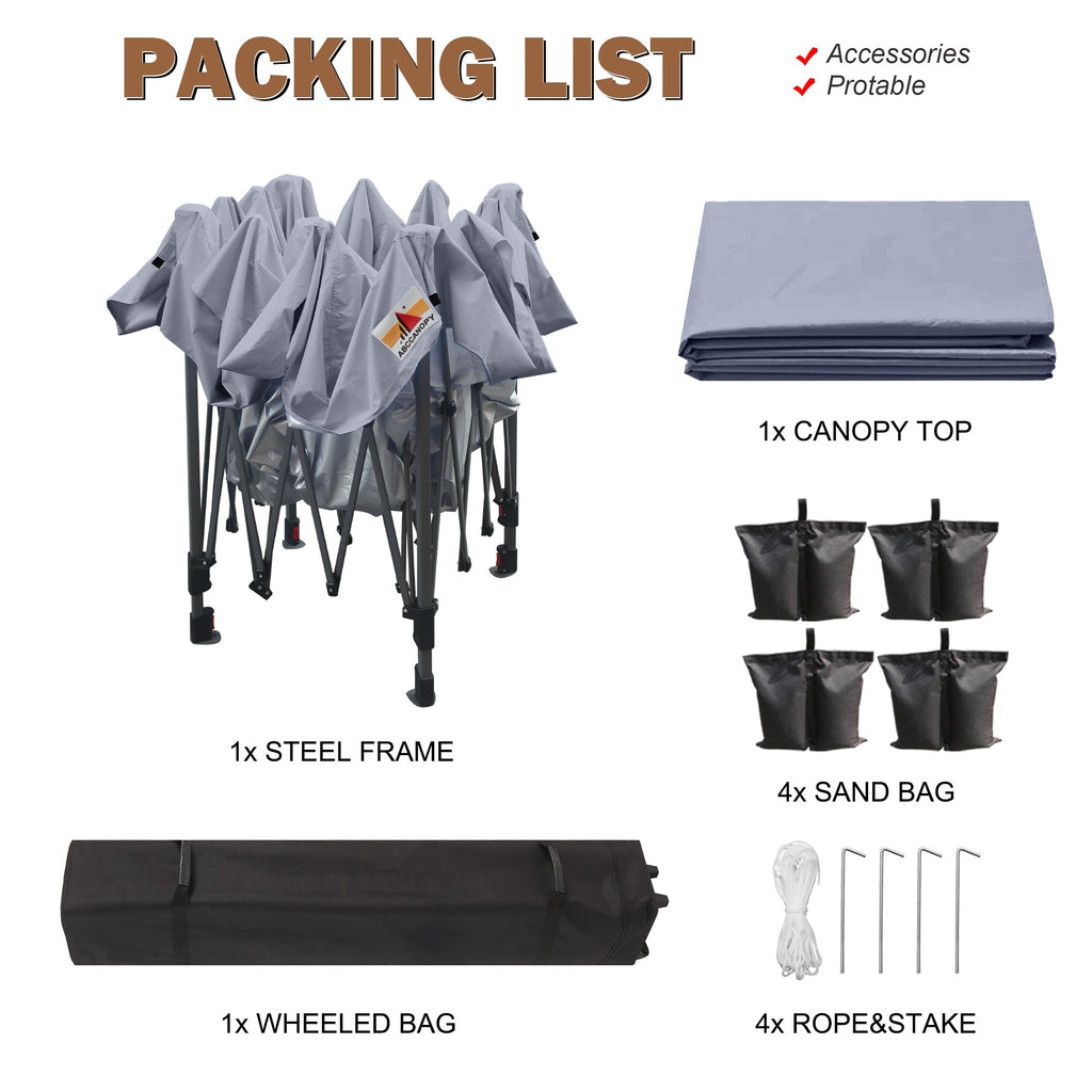 ABCCANOPY Tente-auvent résistante et facile à monter, tente d'extérieur