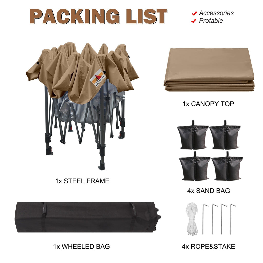 ABCCANOPY Tente-auvent résistante et facile à monter, tente d'extérieur