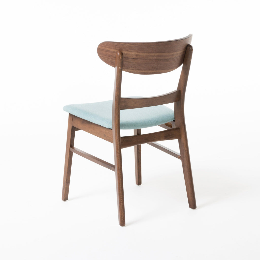 Chaises de salle à manger Abrielle en bois d'hévéa, style moderne du milieu du siècle (lot de 2), par Christopher Knight Home