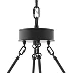 Lustre Acroma style ferme à 12 lumières, forme roue de chariot, 101,6 cm (40 po), homologué UL - 101,6 cm (40 po) de profondeur x 350 cm (138 po) de hauteur