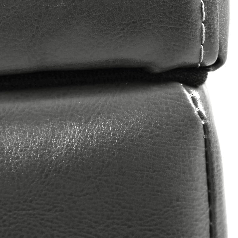 Banc coffre de rangement en cuir reconstitué Adeco 50