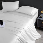 Ensemble de draps Aireolux en coton égyptien de luxe ultra-doux et soyeux, 1000 fils/cm².