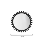 Miroir rond en bois naturel Alden Décor Orion