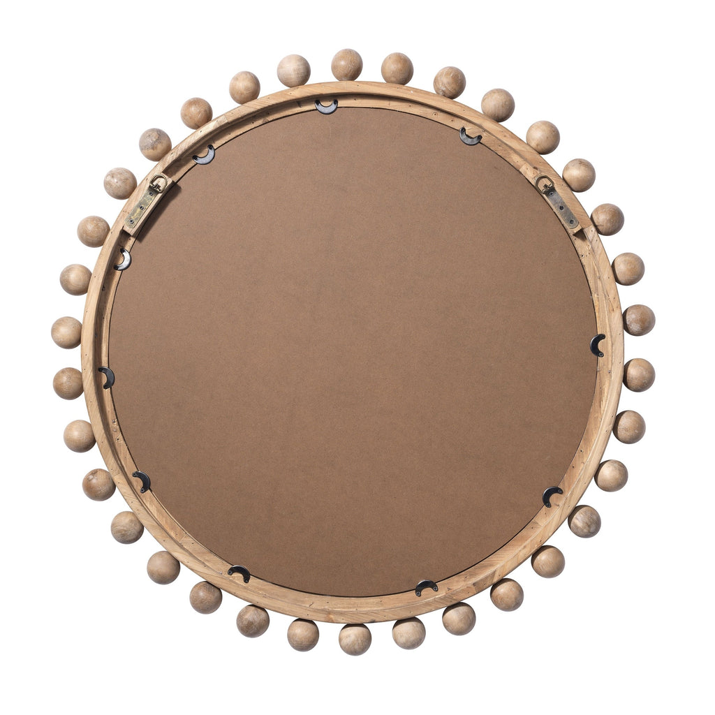 Miroir rond en bois naturel Alden Décor Orion