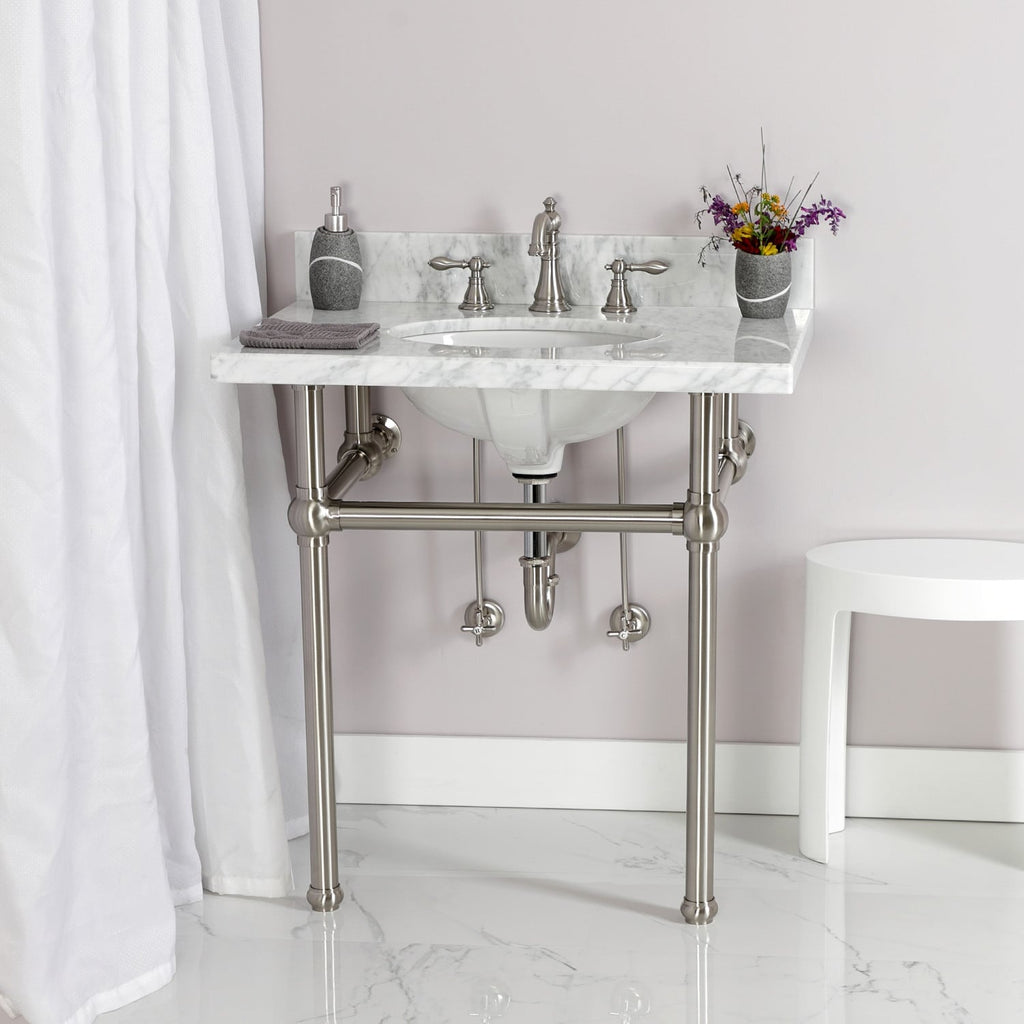 Robinet de salle de bain à entraxe large de style classique américain